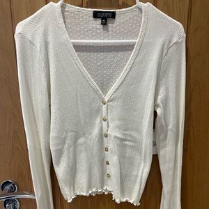 La La Land Cream Long Sleeve Top